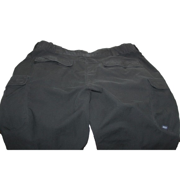 511 Plus Tactical Cargo Black Utility Pants Mens 36x32 Elastic Waist Poc… - Picture 9 of 12